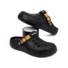 HS13-Đen Dép Sục Nam Nữ Nhẹ Êm Chân Đế Cao 3cm S13 Classic