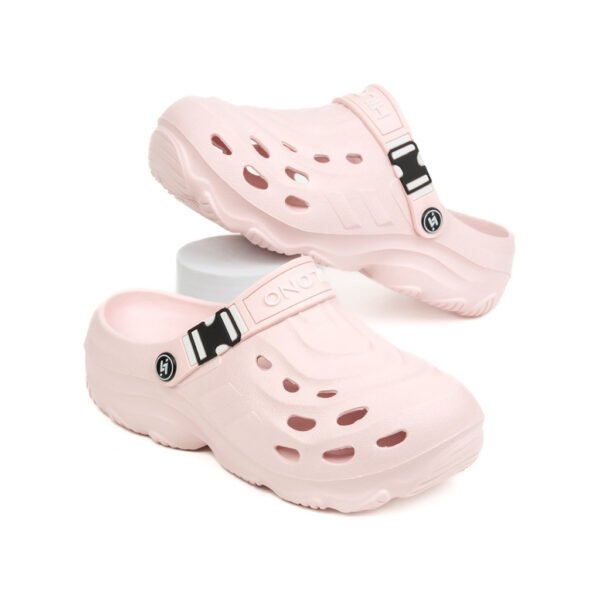 HS12-Hồng Dép Sục Đế Cao 5cm Nhẹ Êm Chân S12 Wave